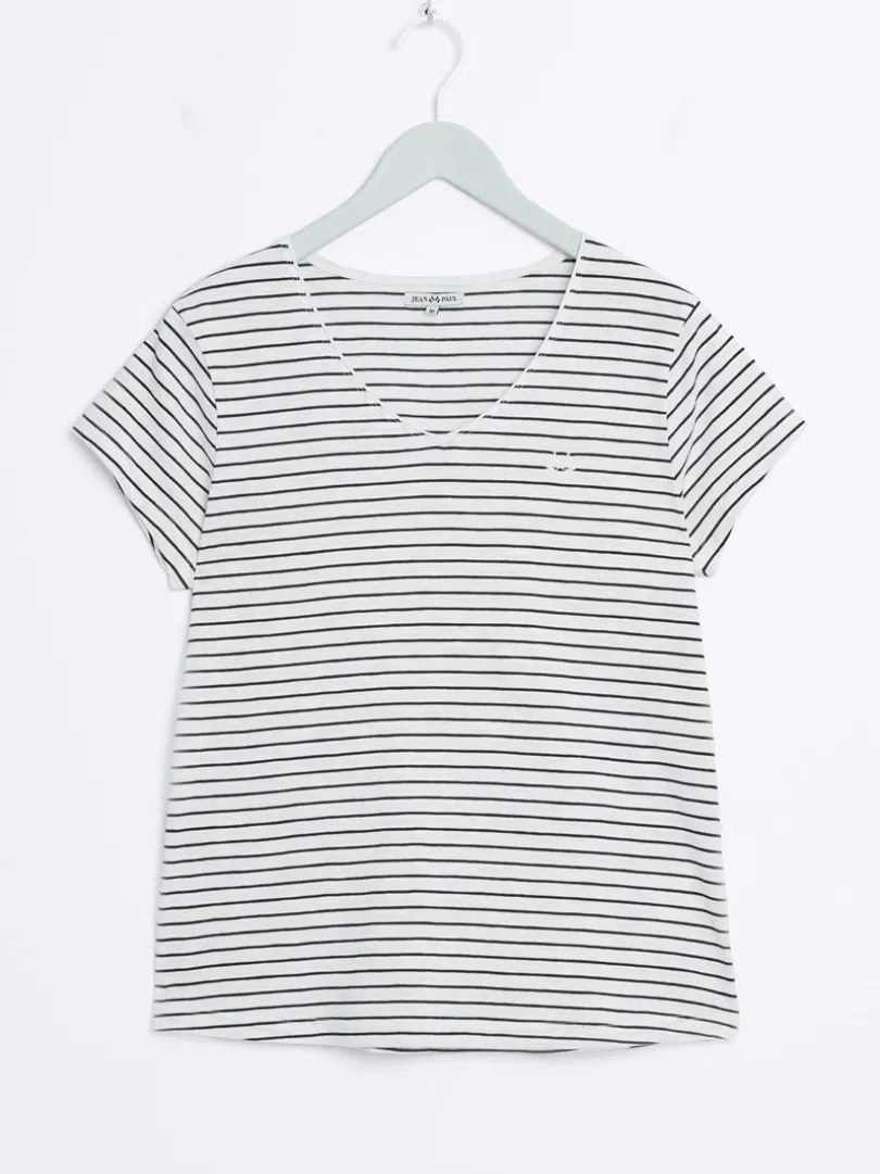 Agnais stripet t-skjorte