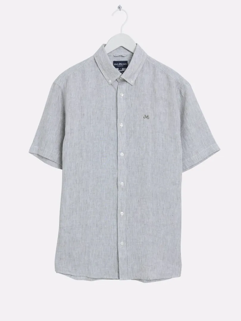 Dillon stripet linskjorte - Regular fit