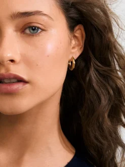 Harrison Hoops Gold-Plated