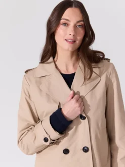 Mila kort trenchcoat