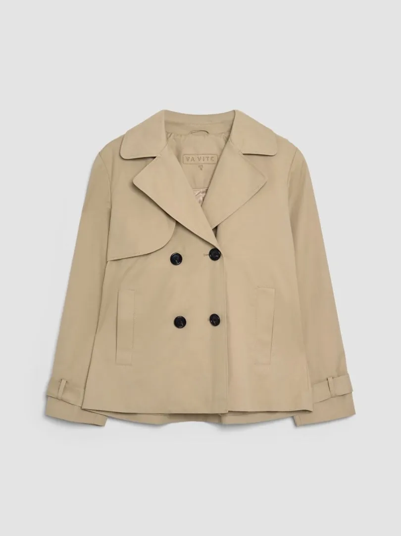 Mila kort trenchcoat