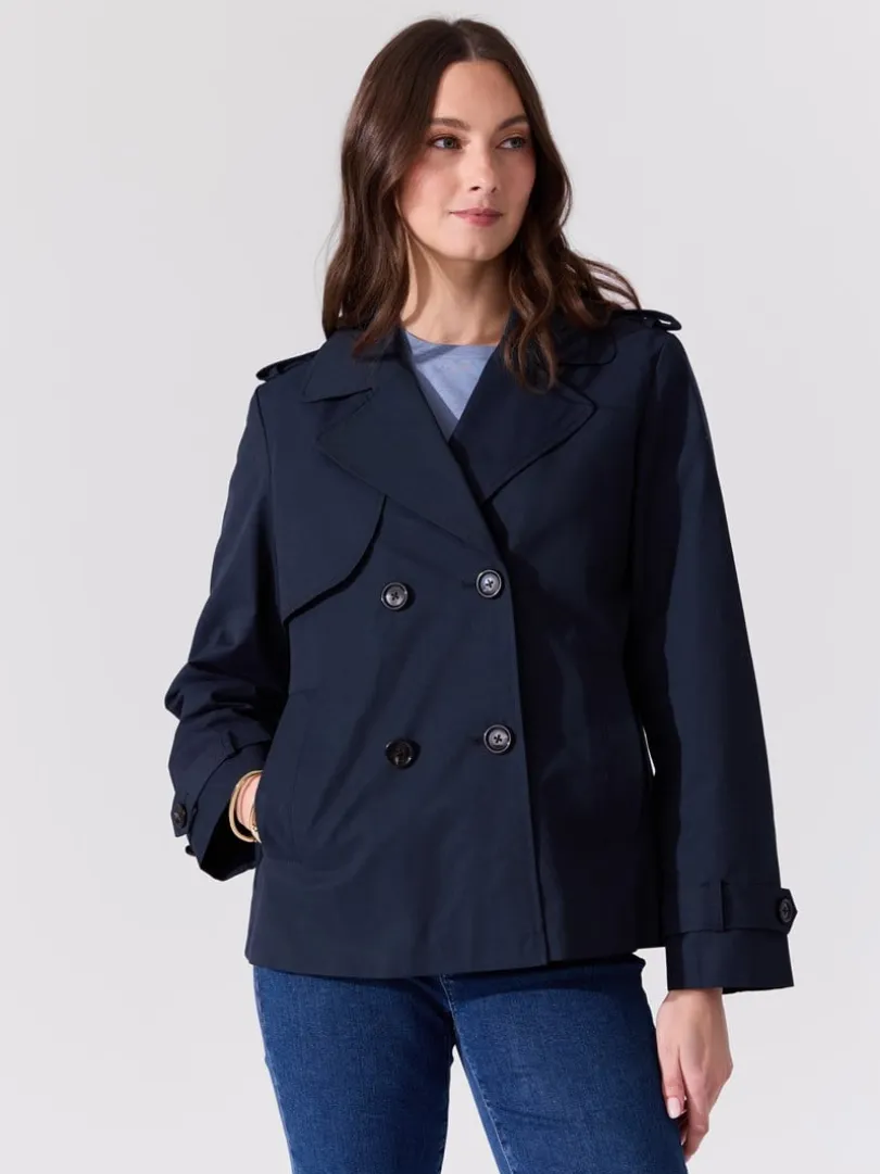 Mila kort trenchcoat