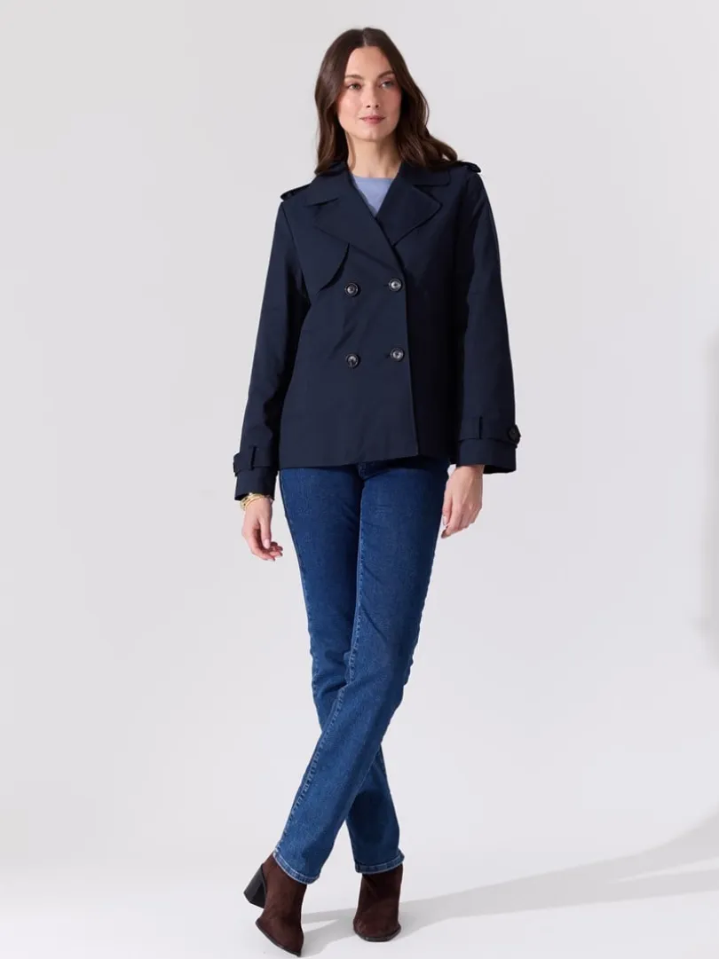 Mila kort trenchcoat