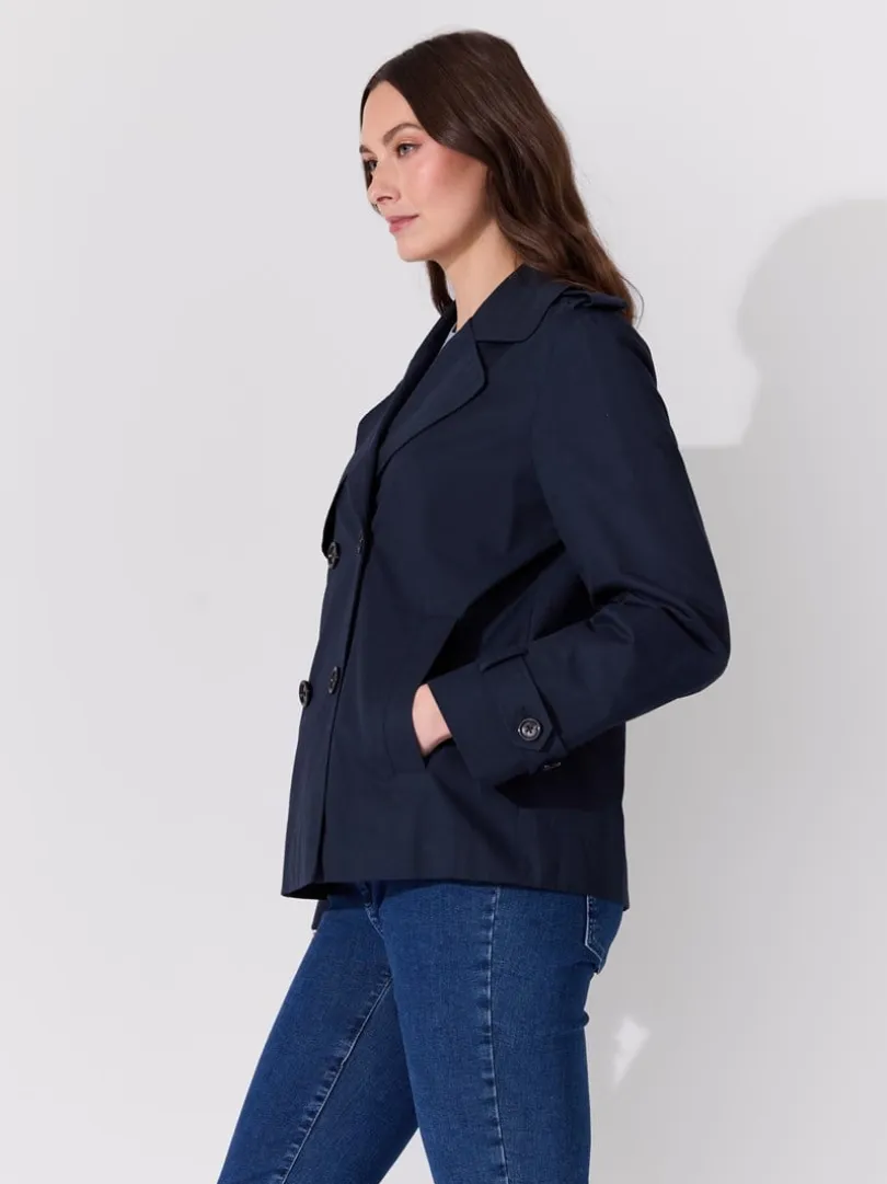 Mila kort trenchcoat