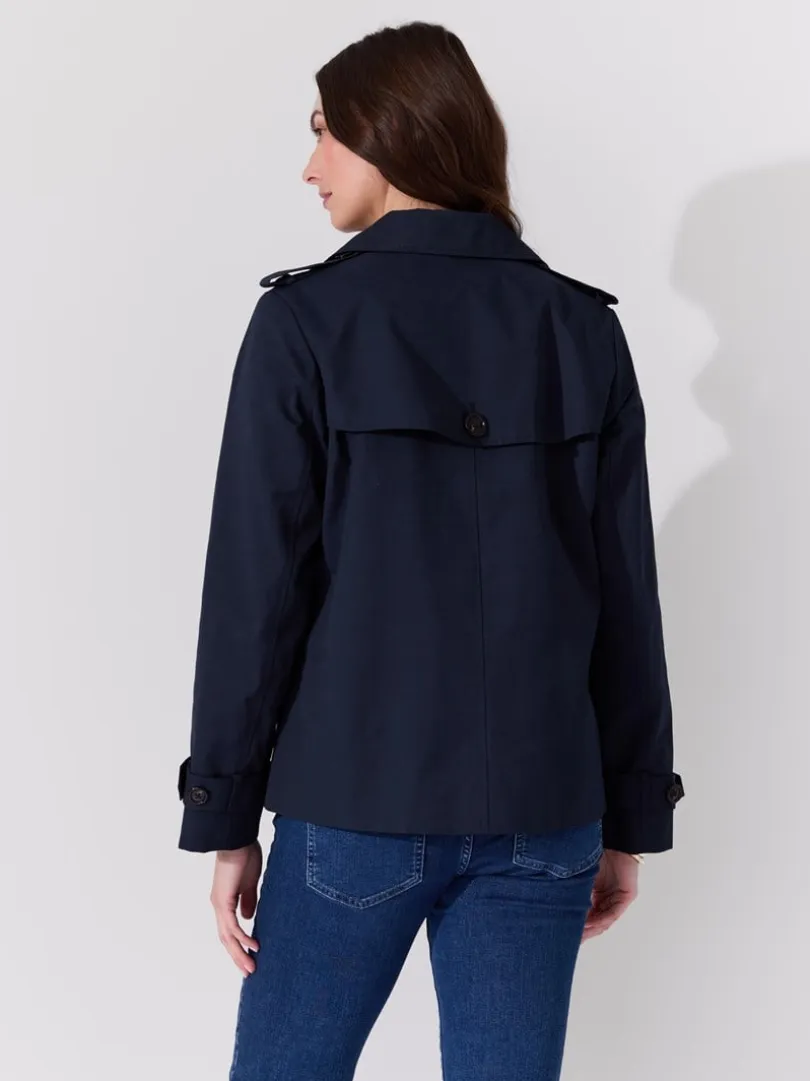Mila kort trenchcoat