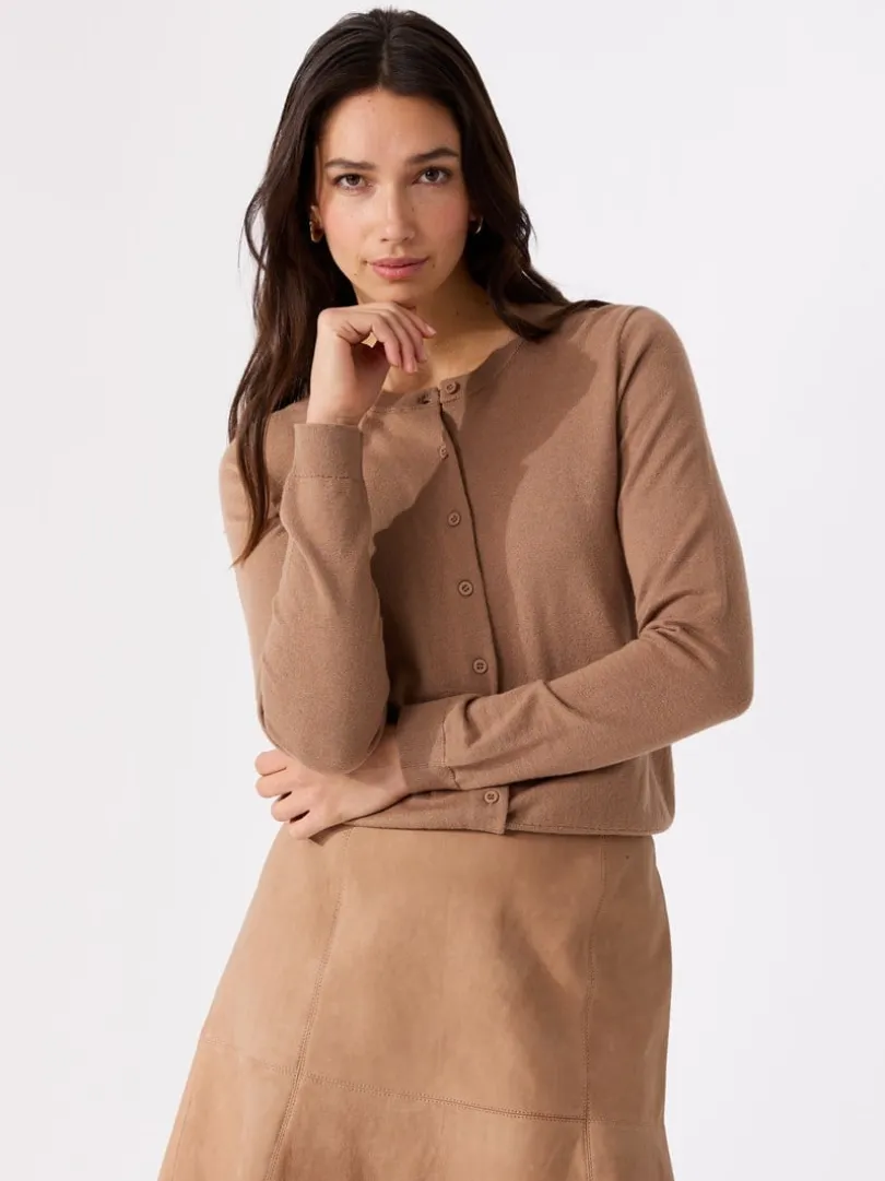 Olea cardigan i merinoblanding