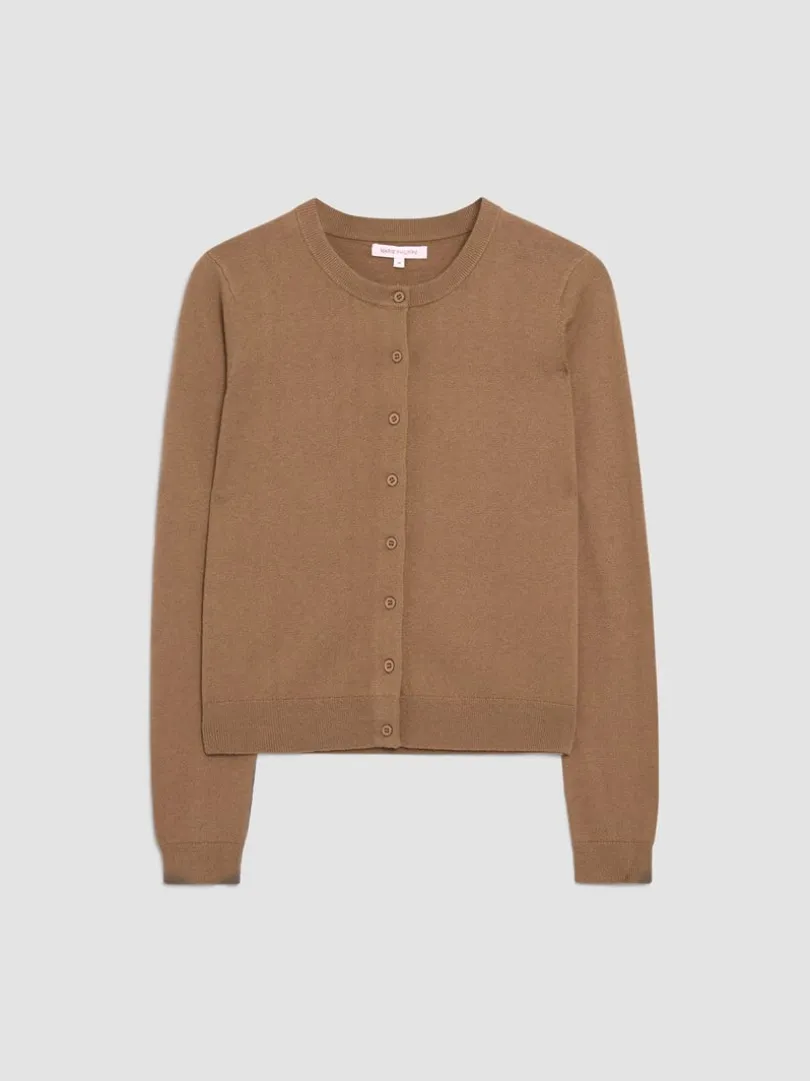 Olea cardigan i merinoblanding