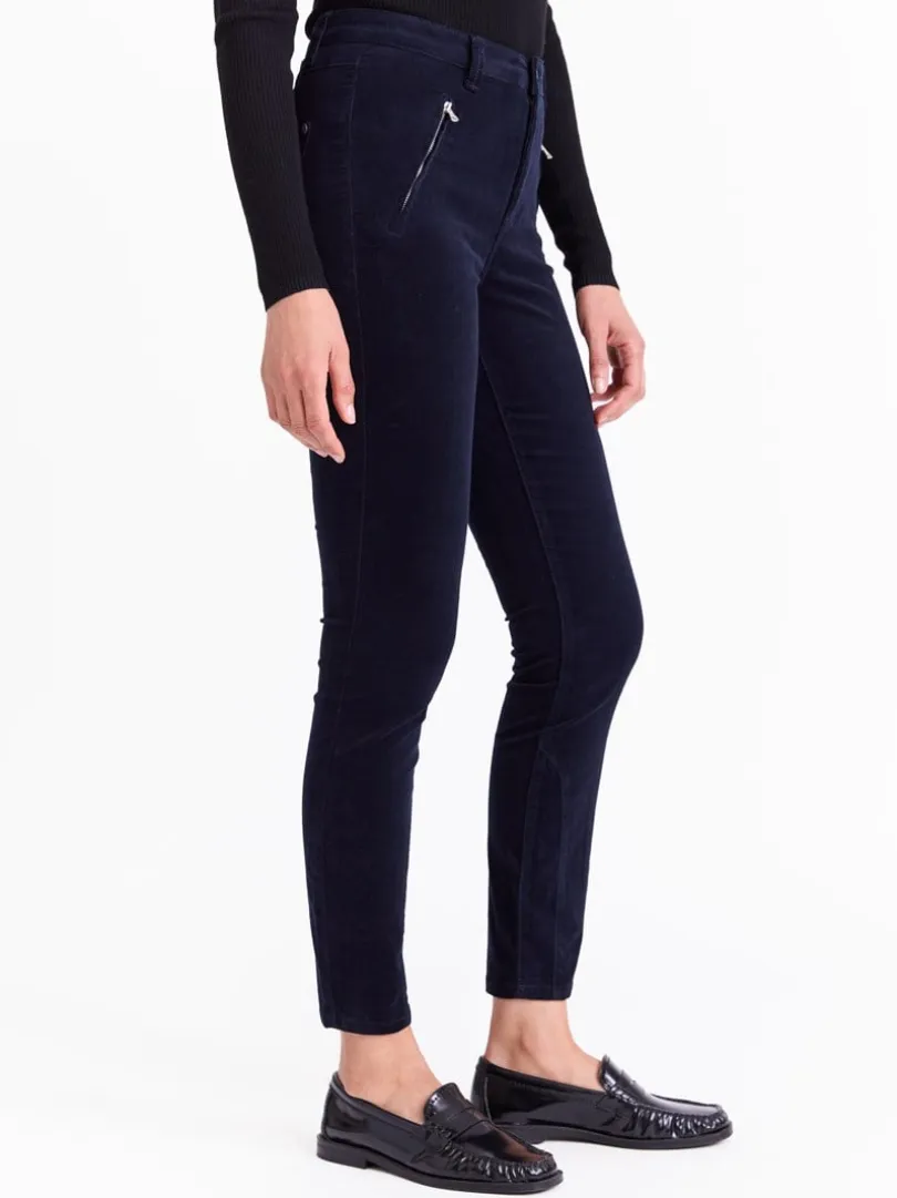 Paris zip cordbukse