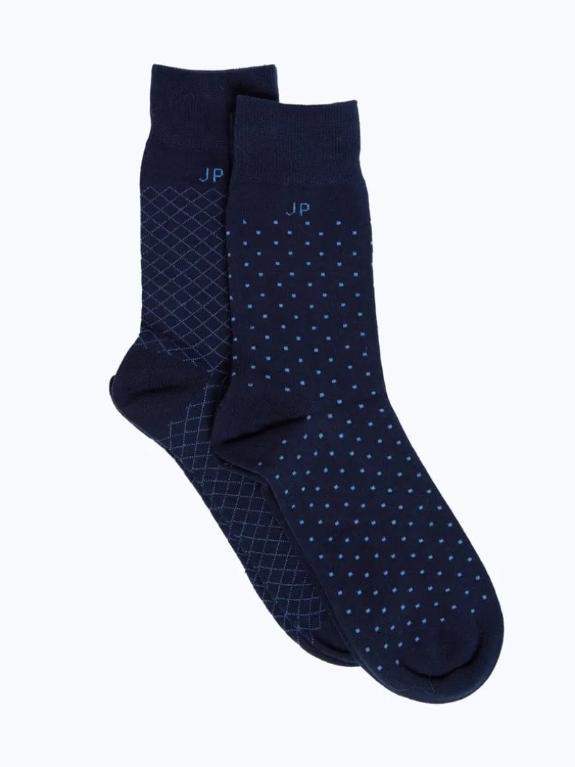 2 pk mønstrede sokker